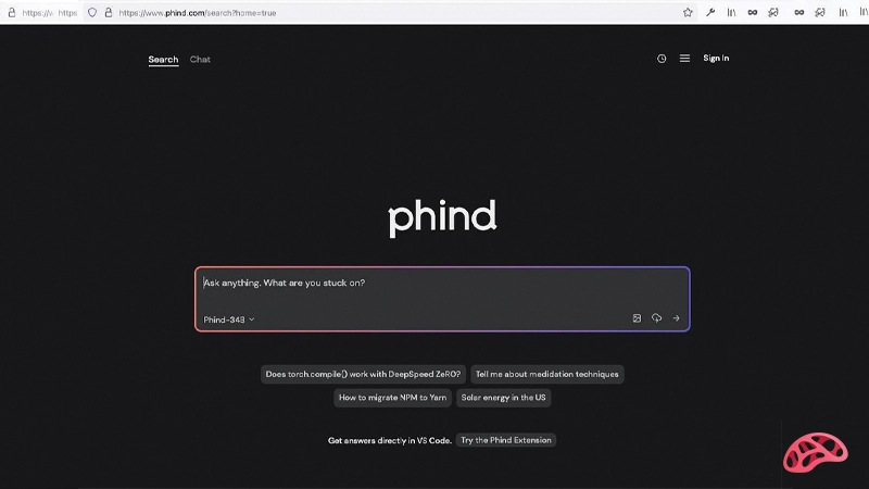 ابزار هوش مصنوعی phind