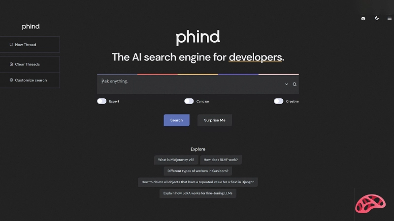 ابزار هوش مصنوعی phind